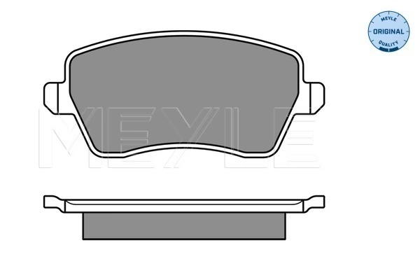 Brake Pad Set, disc brake MEYLE-ORIGINAL: True to OE. 025 244 0317/W