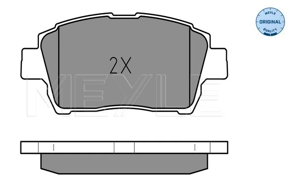 Brake Pad Set, disc brake MEYLE-ORIGINAL: True to OE. 025 235 1017