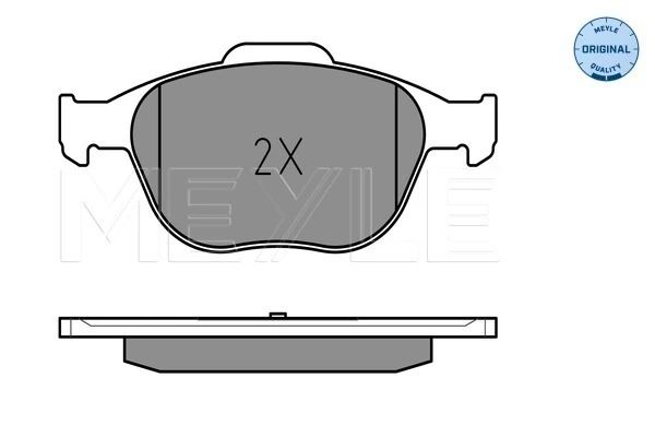 Brake Pad Set, disc brake MEYLE-ORIGINAL: True to OE. 025 234 4017