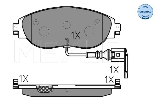 MEYLE 025 251 1720/W Brake Pad Set, disc brake