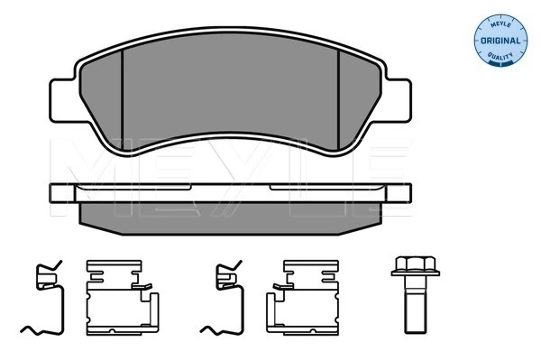 Brake Pad Set, disc brake MEYLE-ORIGINAL: True to OE. 025 244 6519