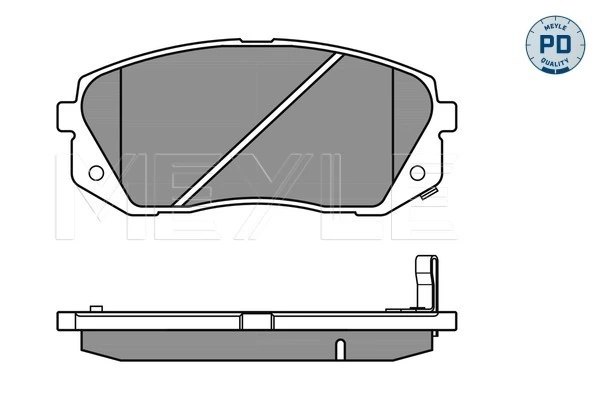 Brake Pad Set, disc brake MEYLE-PD: Advanced performance and design. 025 245 0116/PD