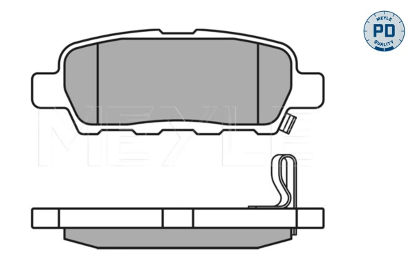 MEYLE 025 238 7114/PD Brake Pad Set, disc brake