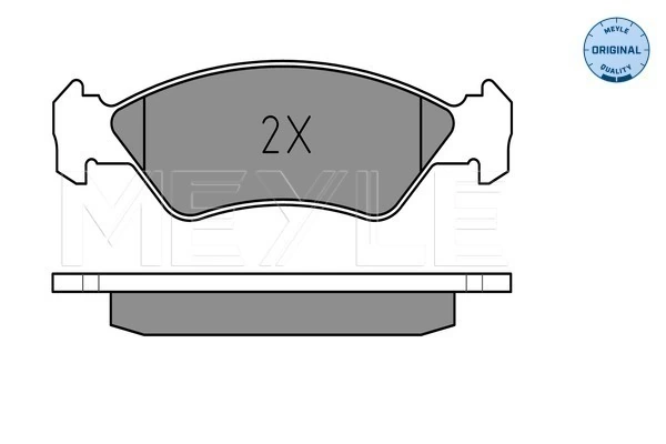 Brake Pad Set, disc brake MEYLE-ORIGINAL: True to OE. 025 231 0217
