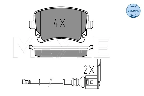 MEYLE 025 233 2617/W Brake Pad Set, disc brake