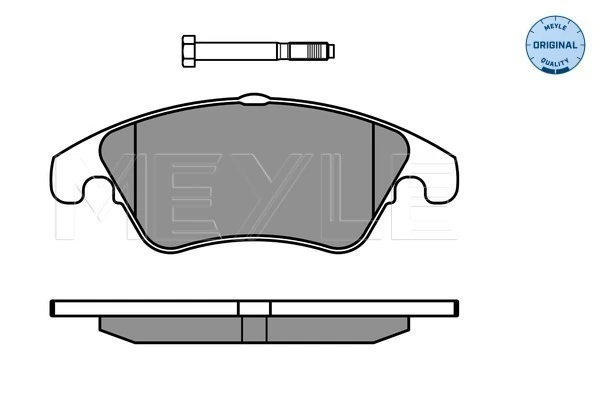Brake Pad Set, disc brake MEYLE-ORIGINAL: True to OE. 025 243 1019