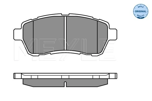 Brake Pad Set, disc brake MEYLE-ORIGINAL: True to OE. 025 242 8316/W