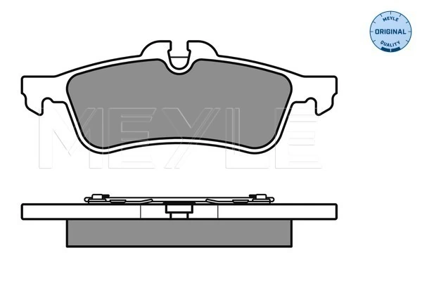 Brake Pad Set, disc brake MEYLE-ORIGINAL: True to OE. 025 237 1616