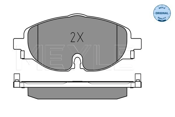 Brake Pad Set, disc brake MEYLE-ORIGINAL: True to OE. 025 256 8320