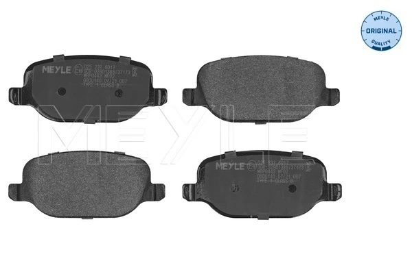 Brake Pad Set, disc brake MEYLE-ORIGINAL: True to OE. 025 237 6017