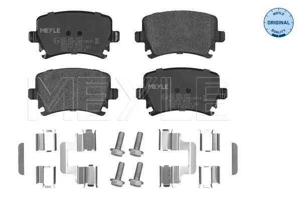 Brake Pad Set, disc brake MEYLE-ORIGINAL: True to OE. 025 239 1417