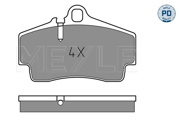 Brake Pad Set, disc brake MEYLE-PD: Advanced performance and design. 025 217 9216/PD