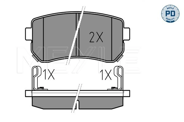 MEYLE 025 243 2015/PD Brake Pad Set, disc brake