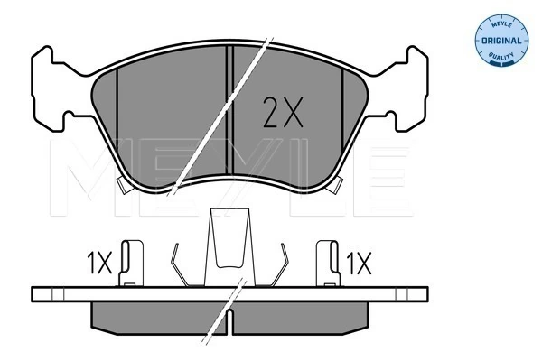 Brake Pad Set, disc brake MEYLE-ORIGINAL: True to OE. 025 219 7617/W