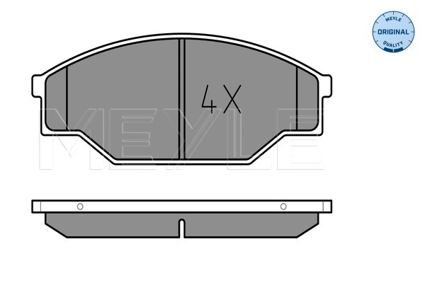 Brake Pad Set, disc brake MEYLE-ORIGINAL: True to OE. 025 211 5815
