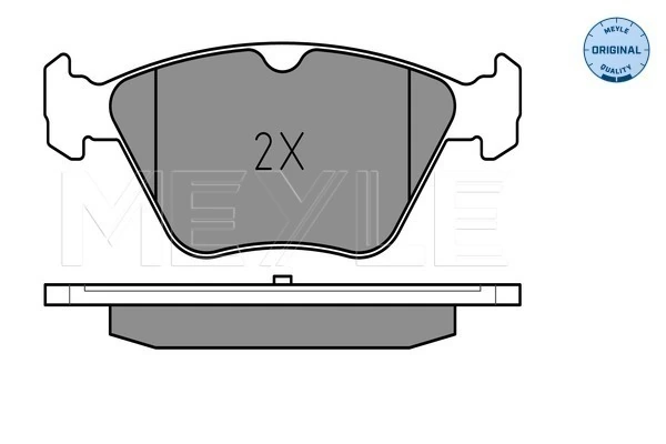 Brake Pad Set, disc brake MEYLE-ORIGINAL: True to OE. 025 216 7020