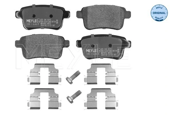 Brake Pad Set, disc brake MEYLE-ORIGINAL: True to OE. 025 246 9216
