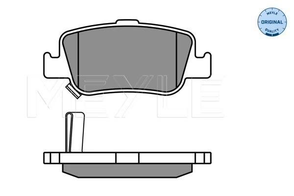 Brake Pad Set, disc brake MEYLE-ORIGINAL: True to OE. 025 246 6415/W