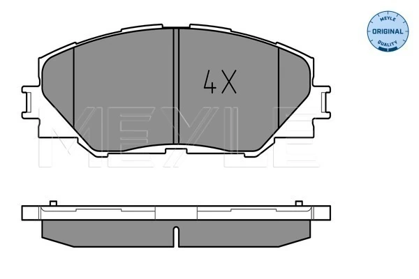 MEYLE 025 243 3717 Brake Pad Set, disc brake
