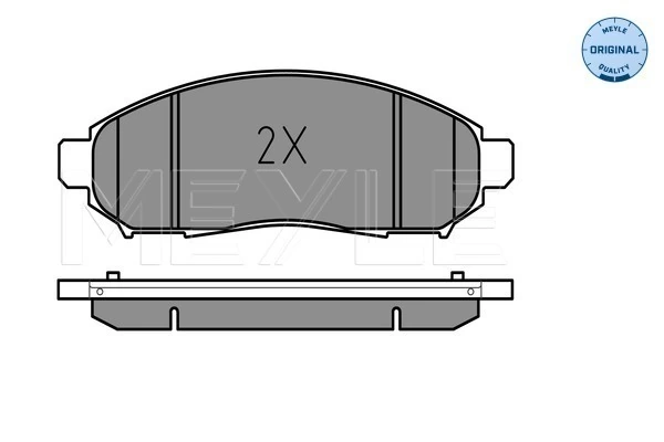 Brake Pad Set, disc brake MEYLE-ORIGINAL: True to OE. 025 242 2716/W