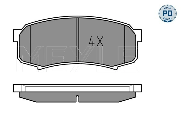 MEYLE 025 219 4715/PD Brake Pad Set, disc brake