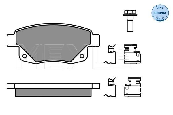 Brake Pad Set, disc brake MEYLE-ORIGINAL: True to OE. 025 244 8617/W