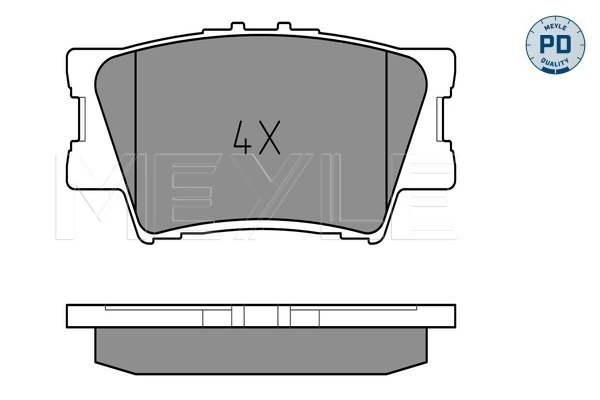 MEYLE 025 243 3815/PD Brake Pad Set, disc brake