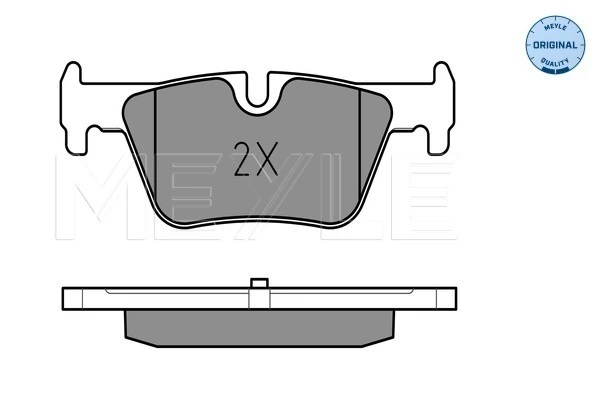 Brake Pad Set, disc brake MEYLE-ORIGINAL: True to OE. 025 253 0717