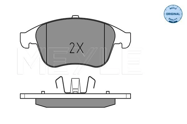 Brake Pad Set, disc brake MEYLE-ORIGINAL: True to OE. 025 247 0917