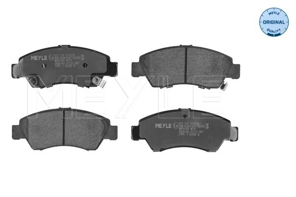 Brake Pad Set, disc brake MEYLE-ORIGINAL: True to OE. 025 216 9715/W