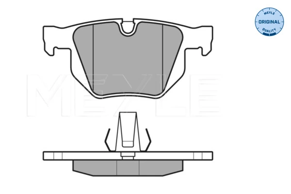 Brake Pad Set, disc brake MEYLE-ORIGINAL: True to OE. 025 212 8217