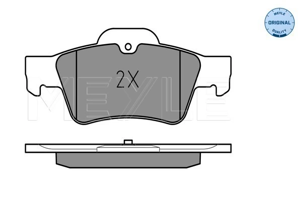 Brake Pad Set, disc brake MEYLE-ORIGINAL: True to OE. 025 233 3416