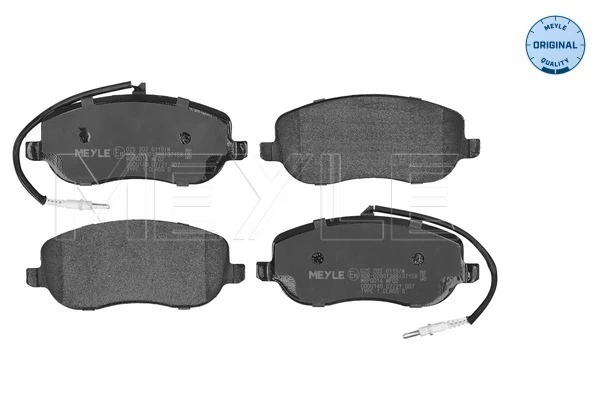 Brake Pad Set, disc brake MEYLE-ORIGINAL: True to OE. 025 202 6119/W