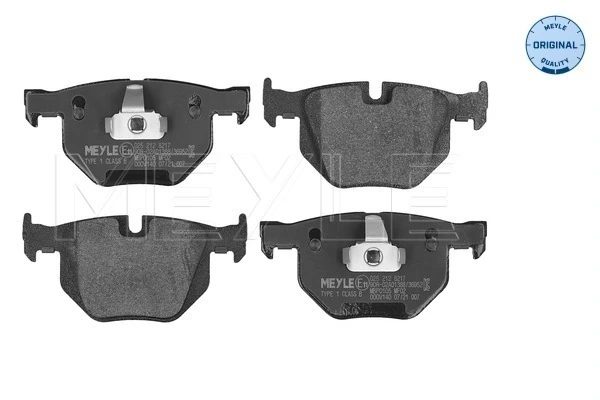 Brake Pad Set, disc brake MEYLE-ORIGINAL: True to OE. 025 212 8217