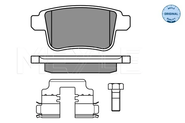 Brake Pad Set, disc brake MEYLE-ORIGINAL: True to OE. 025 246 9216