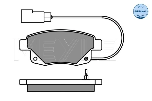 Brake Pad Set, disc brake MEYLE-ORIGINAL: True to OE. 025 244 8617/W