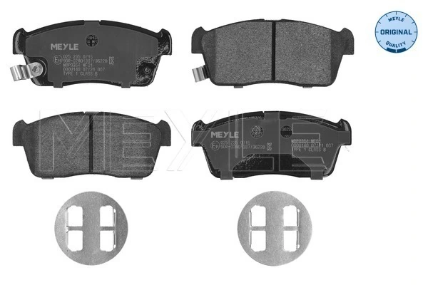 Brake Pad Set, disc brake MEYLE-ORIGINAL: True to OE. 025 235 0715