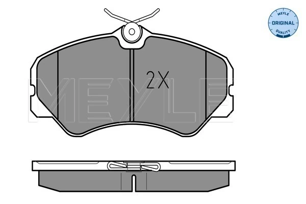 Brake Pad Set, disc brake MEYLE-ORIGINAL: True to OE. 025 212 0519/W