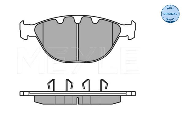Brake Pad Set, disc brake MEYLE-ORIGINAL: True to OE. 025 237 9120