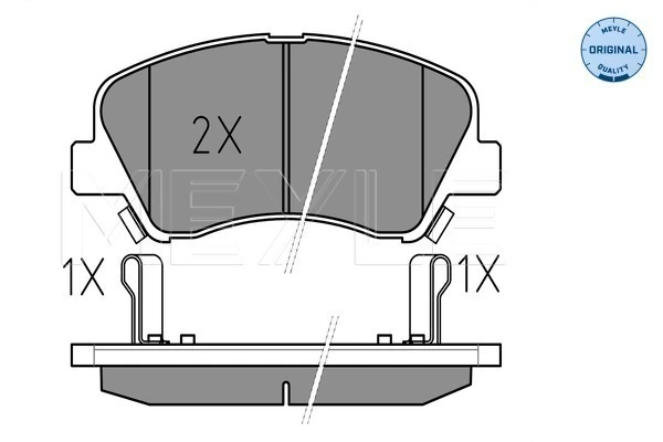 MEYLE 025 253 4818 Brake Pad Set, disc brake