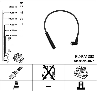 Ignition Cable Kit 4077