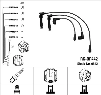 NGK 0812 Ignition Cable Kit