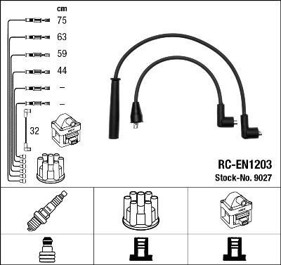 NGK 9027 Ignition Cable Kit