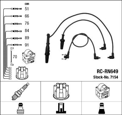 Ignition Cable Kit 7154