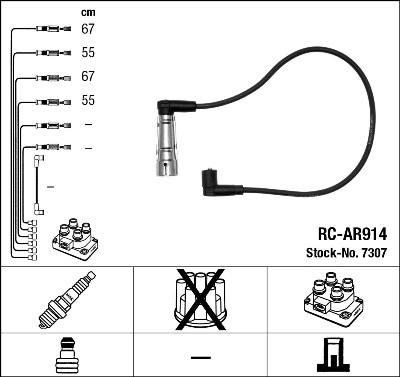 Ignition Cable Kit 7307