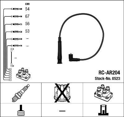 NGK 0523 Ignition Cable Kit