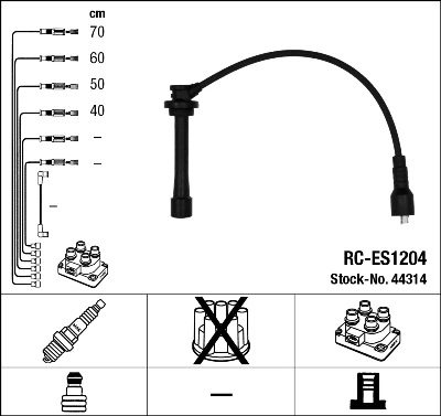 NGK 44314 Ignition Cable Kit