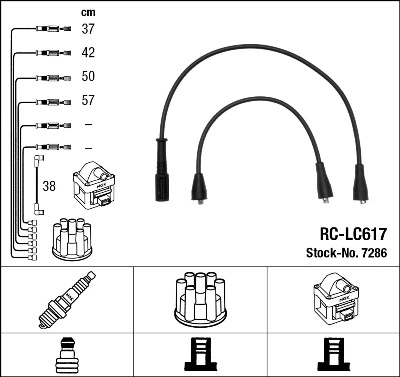NGK 7286 Ignition Cable Kit