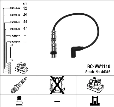Ignition Cable Kit 44316