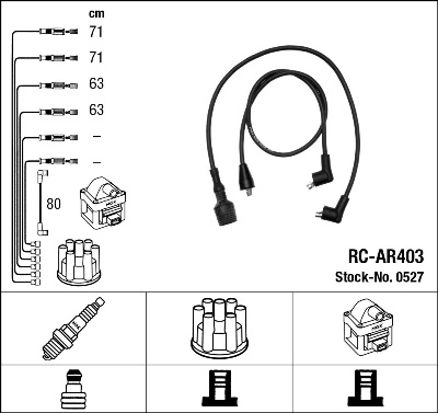 NGK 0527 Ignition Cable Kit